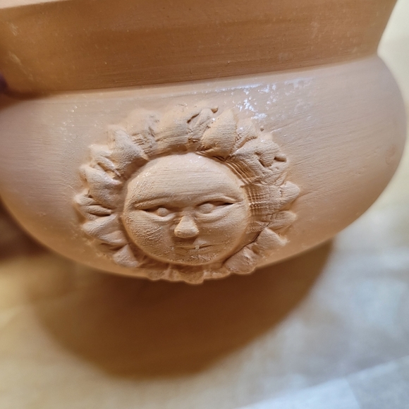 Vintage Small Terracotta Cantina Salsa Bowl & Ladle - Picture 3 of 5